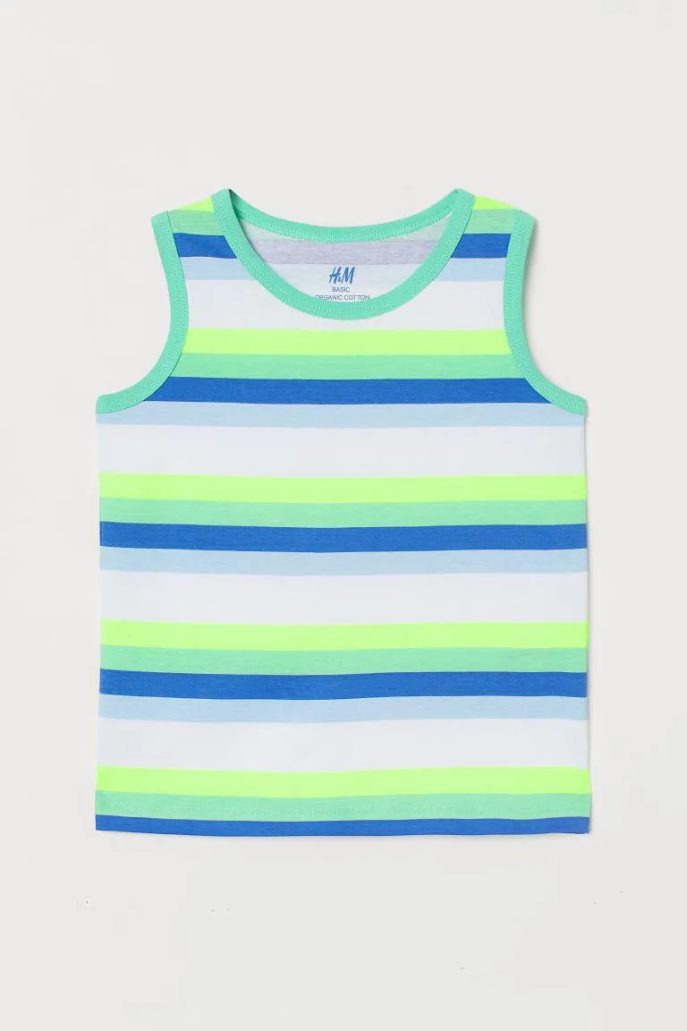 Cotton jersey vest top
