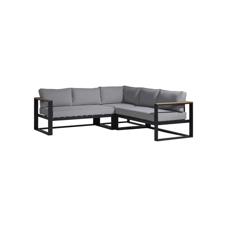 L-Shape Garden Corner Sofa and Chair Set with Table