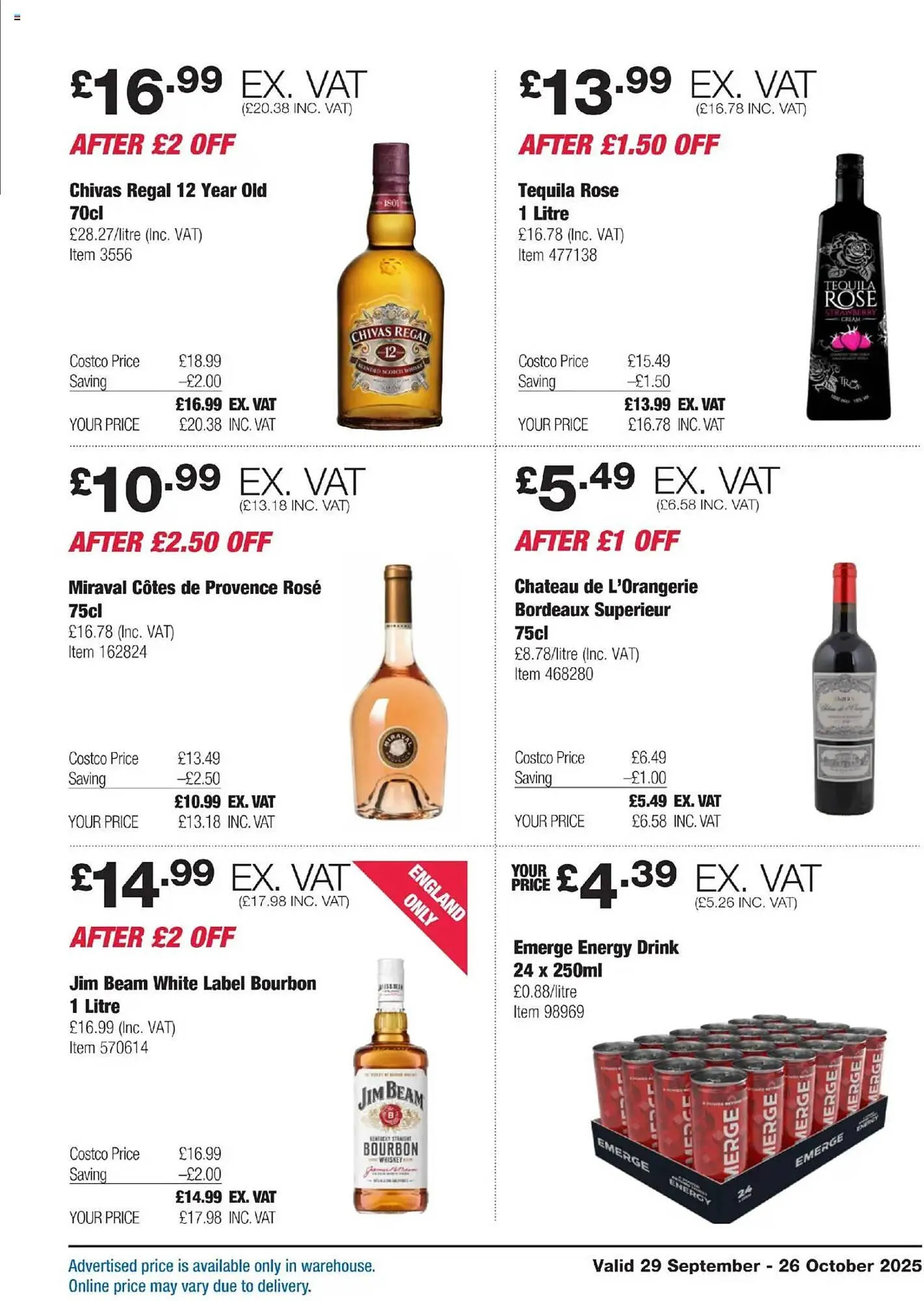 Costco leaflet from 29 September to 26 October 2025 - Catalogue Page 17