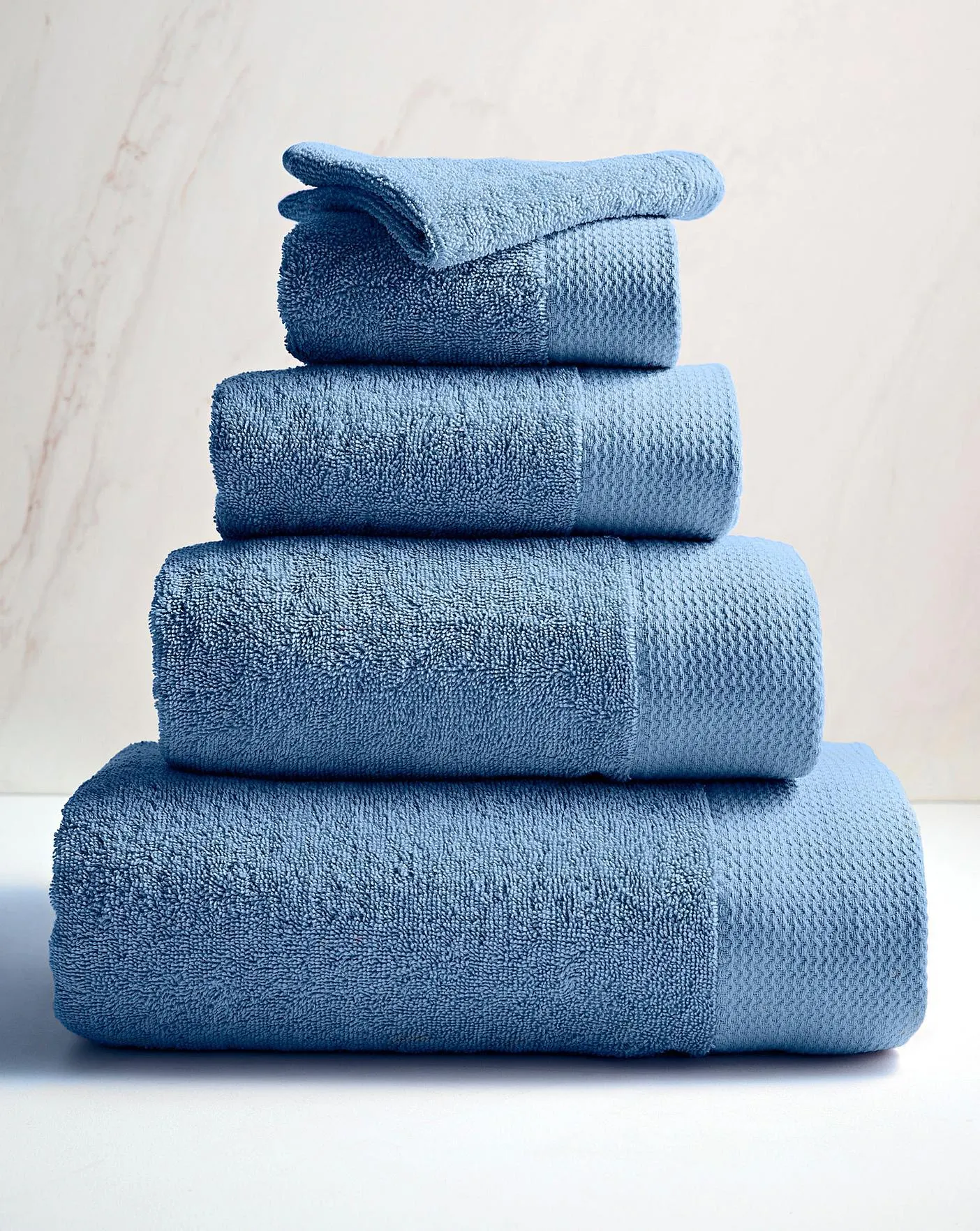 Eco Plush Recycled Cotton Towels Cornflower