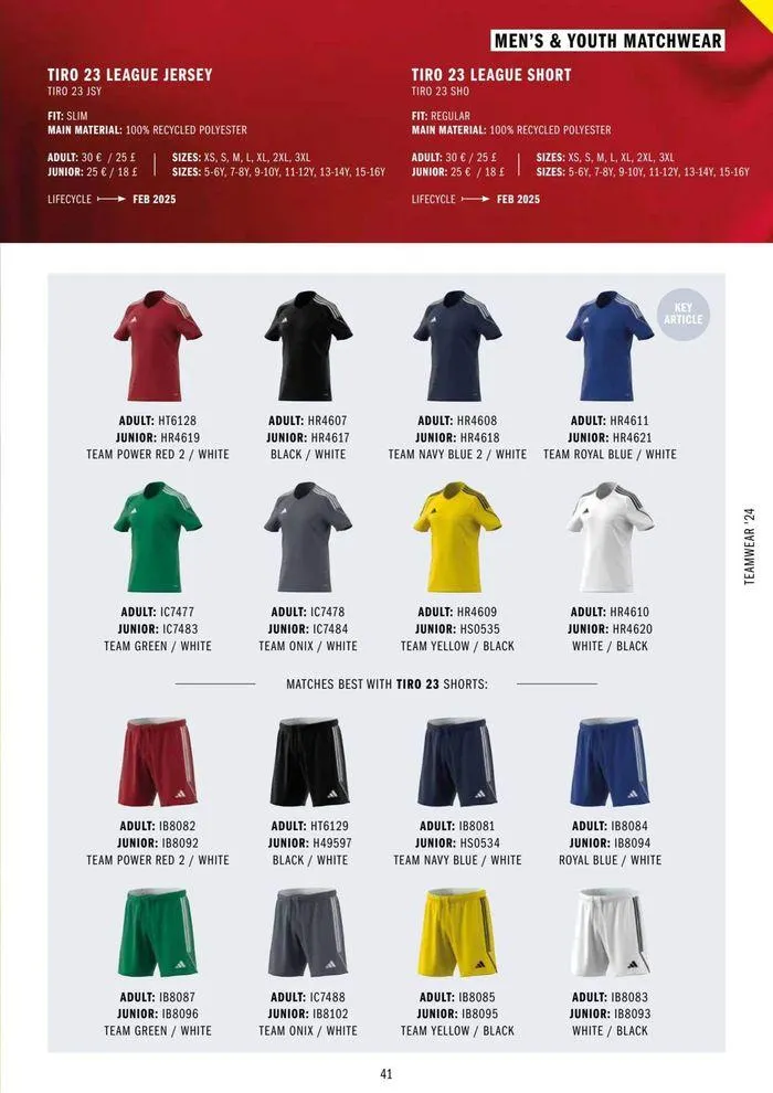 Adidas Teamwear 2024 from 11 March to 31 December 2024 - Catalogue Page 41