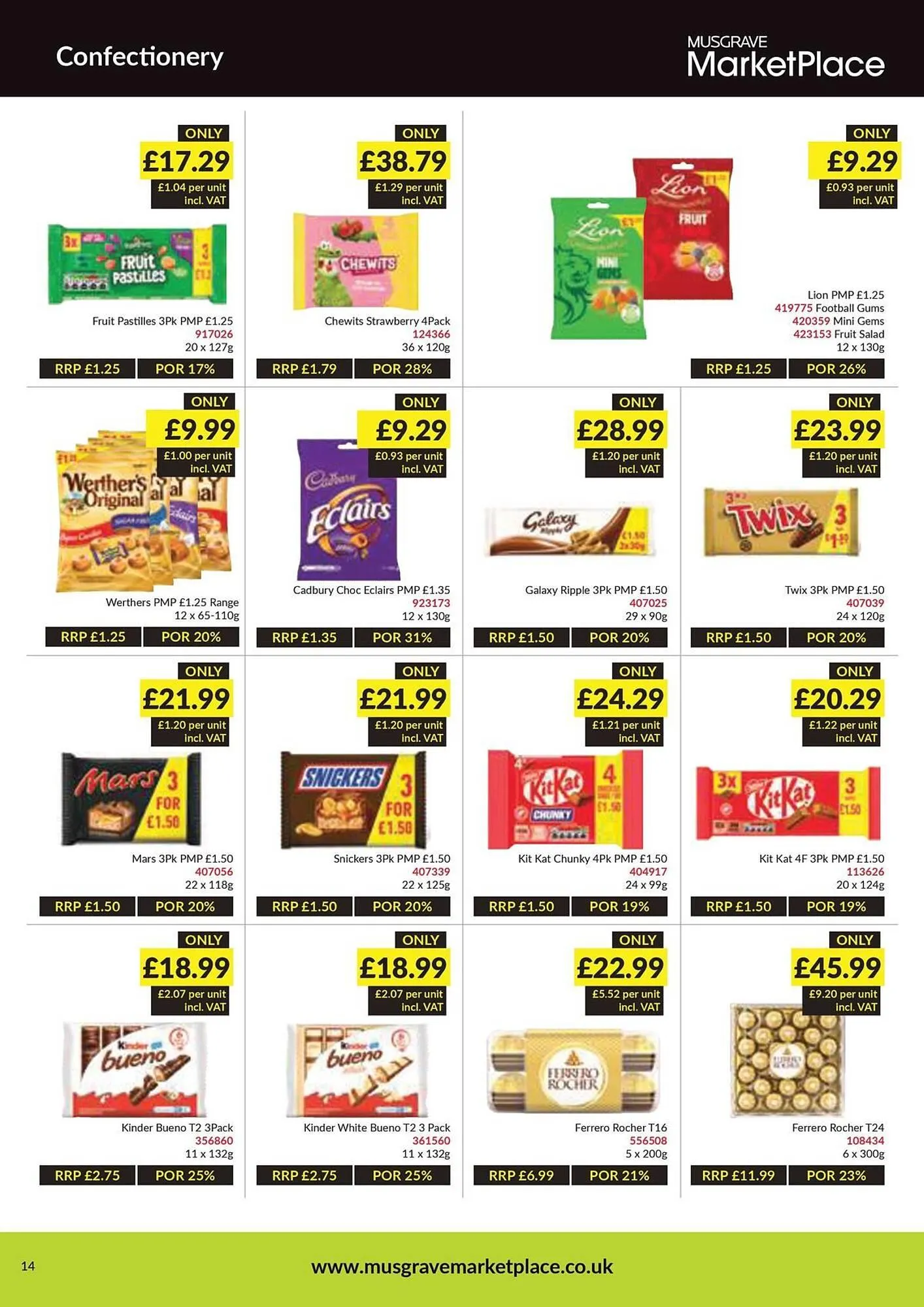 Musgrave MarketPlace leaflet from 14 July to 3 August 2025 - Catalogue Page 14