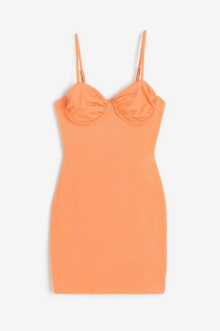 Jersey bustier dress