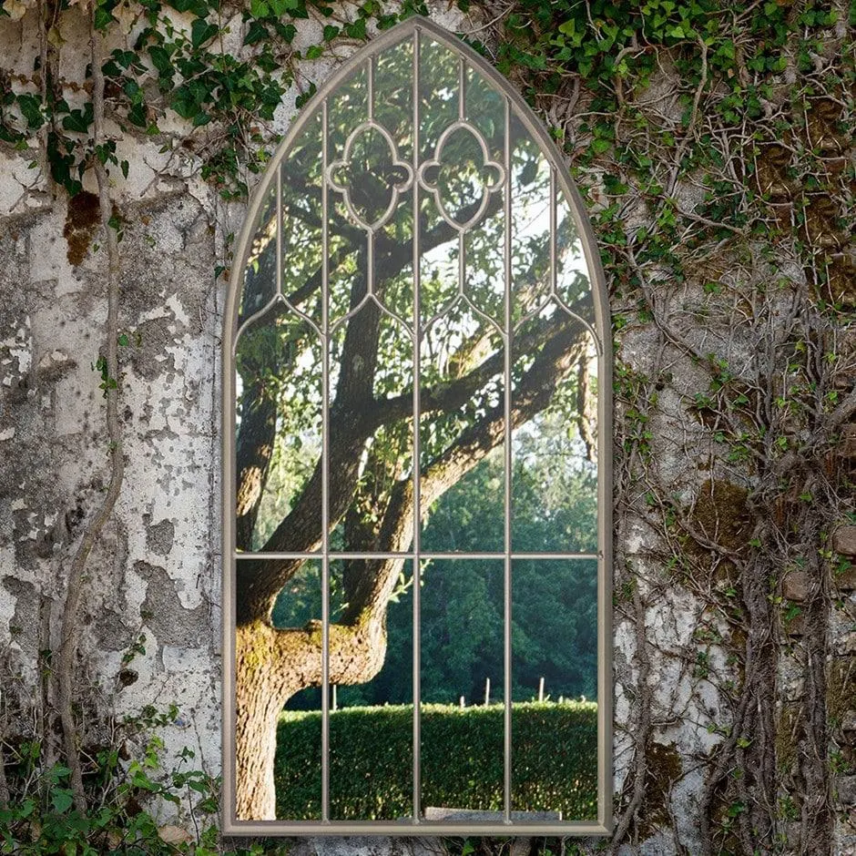 Buttercup country arch large garden mirror