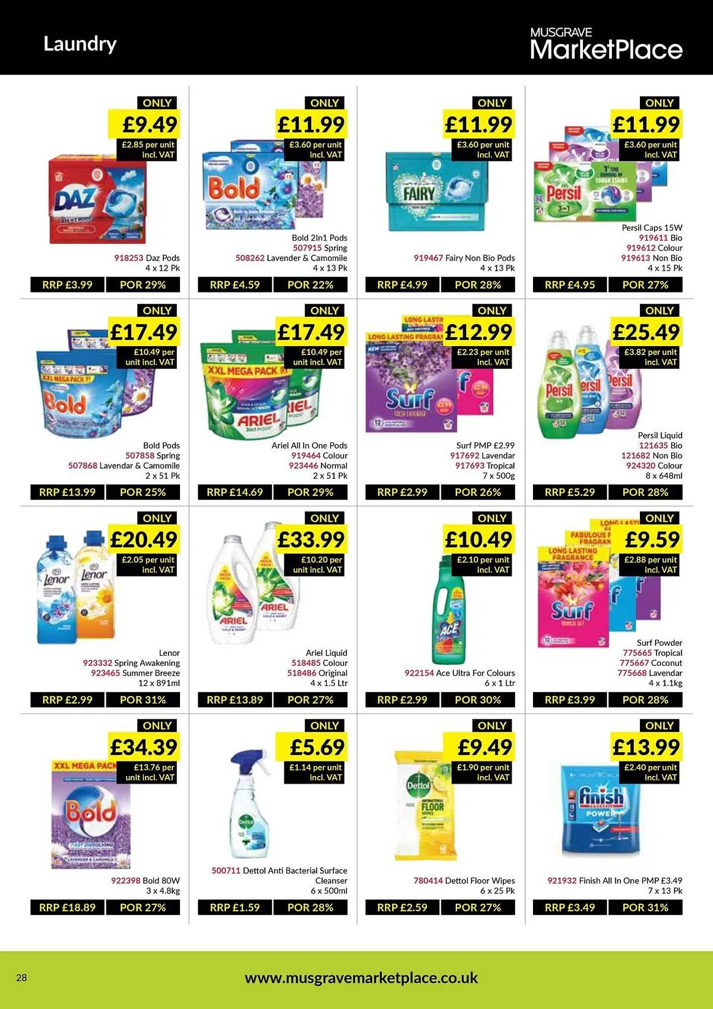 Musgrave MarketPlace leaflet from 3 June to 22 June 2025 - Catalogue Page 28