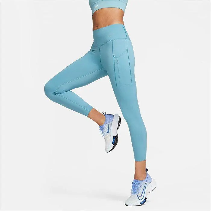 Nike Dri FIT Go Womens Firm Support Mid Rise 7 8 Leggings with Pockets