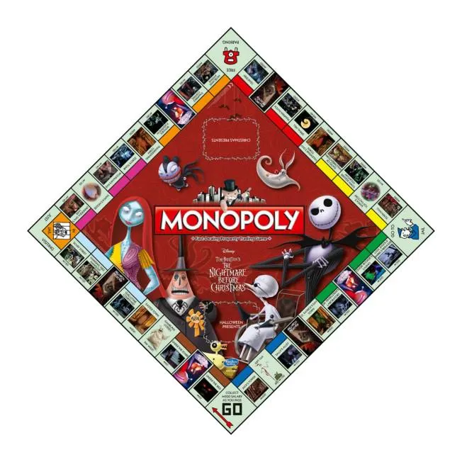 Winning Moves The Nightmare Before Christmas Monopoly Board Game