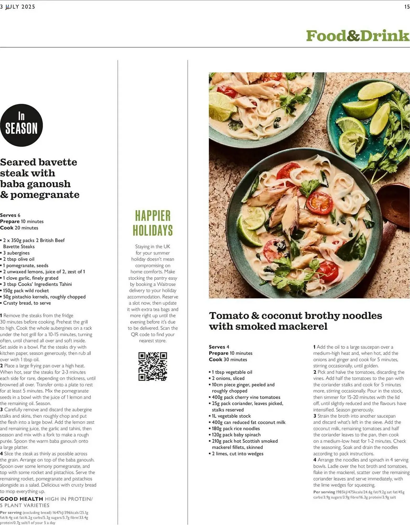 Waitrose leaflet from 3 July to 10 July 2025 - Catalogue Page 15