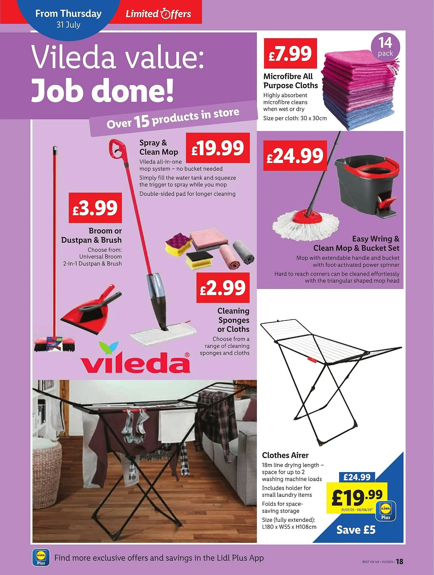 Lidl leaflet from 31 July to 6 August 2025 - Catalogue Page 18
