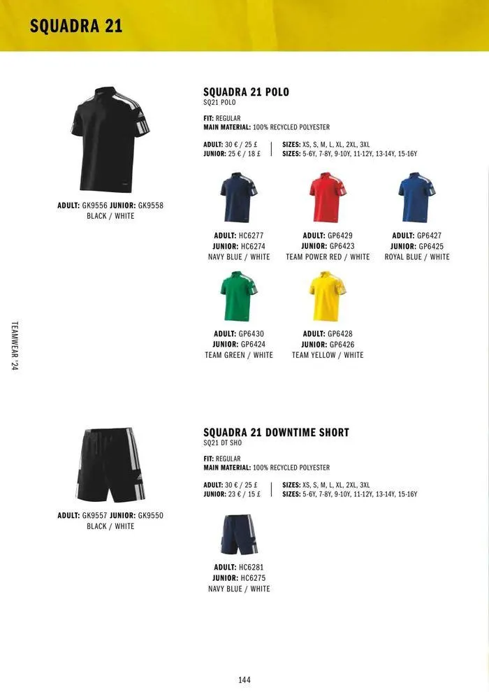Adidas Teamwear 2024 from 11 March to 31 December 2024 - Catalogue Page 144