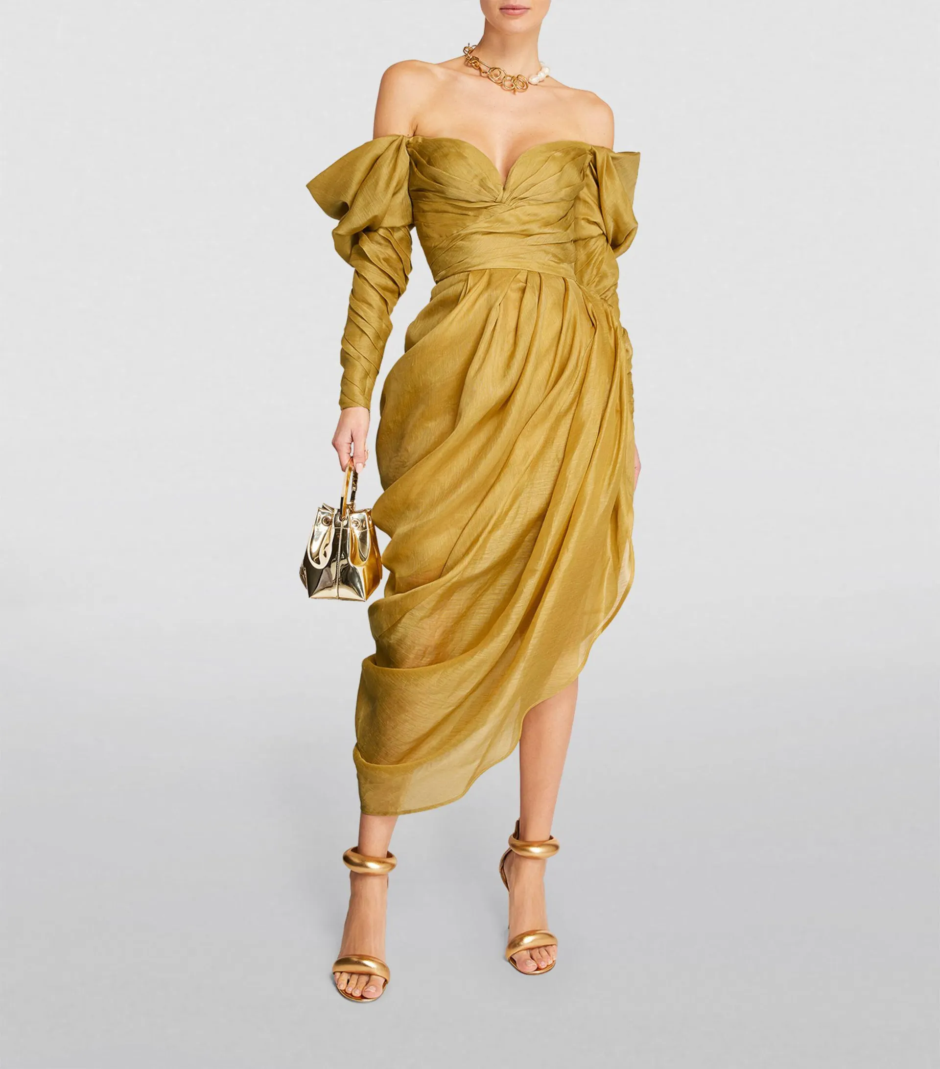 Sensory Drape Midi Dress
