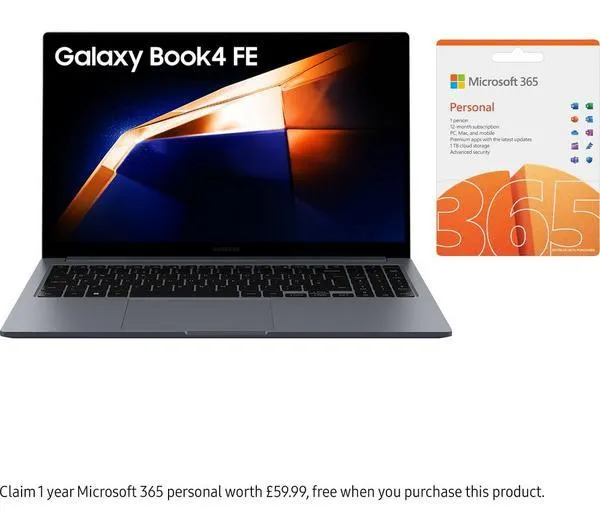SAMSUNG Galaxy Book4 FE 15.6" Laptop - Intel® Core™ i3, 256 GB SSD, Grey