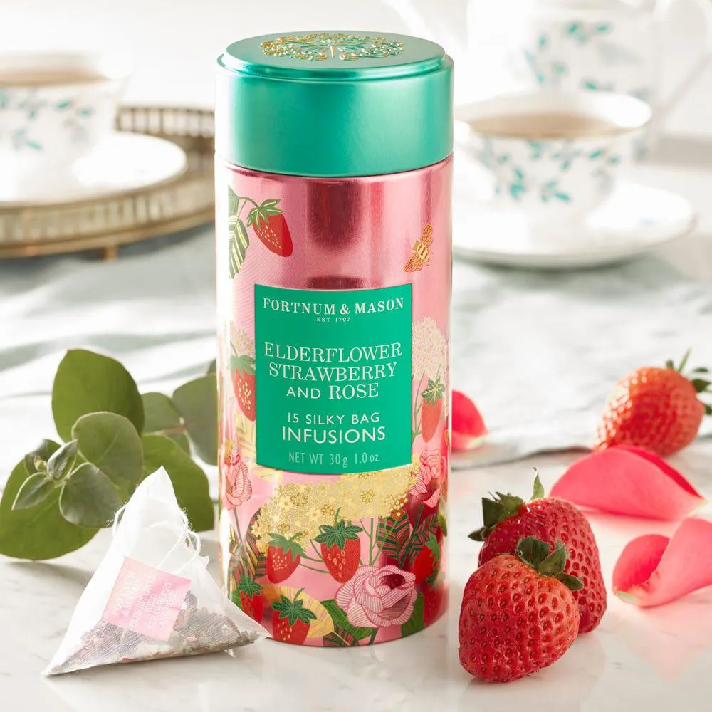 Elderflower, Strawberry & Rose Infusion Tin, 30g