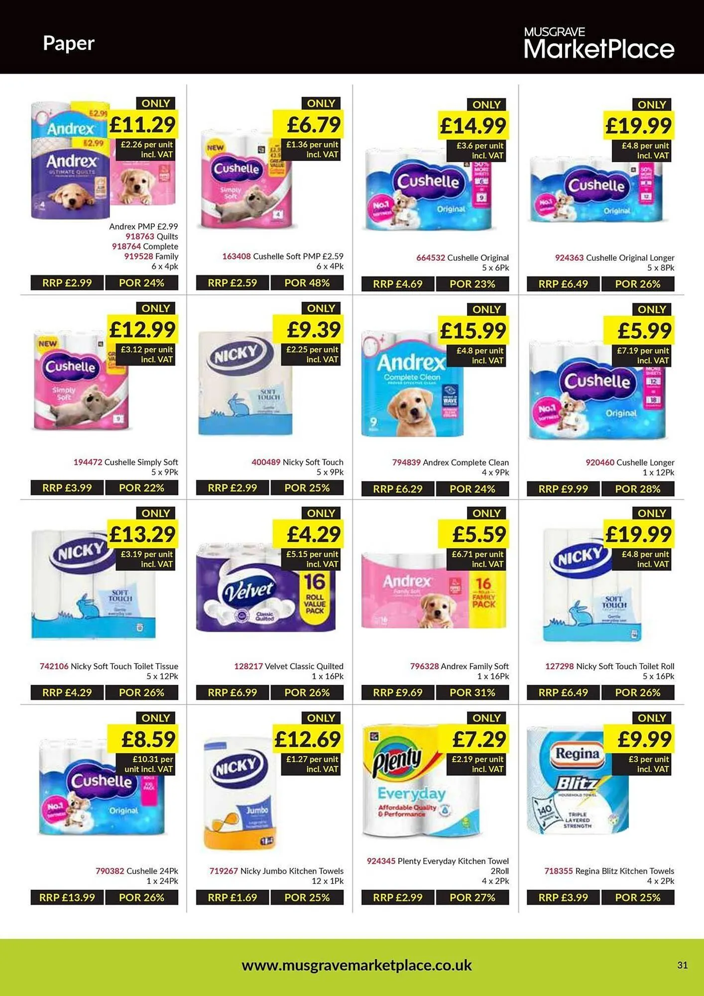 Musgrave MarketPlace leaflet from 16 February to 8 March 2026 - Catalogue Page 31