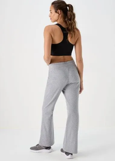 Grey Slim Fit Flared Leggings - Medium