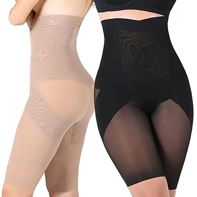 Set of 2 - Slim n Lift Silhouette Shaper with Lace (Beige-Black) - Large