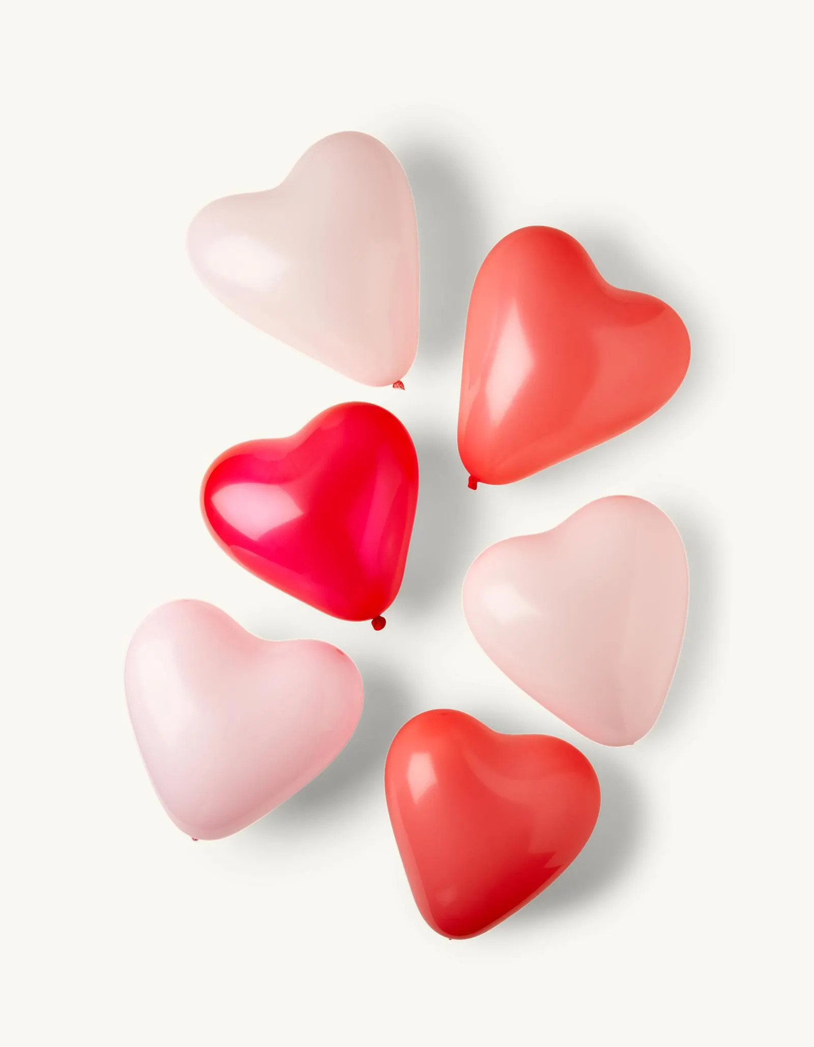 Heart-shaped balloons