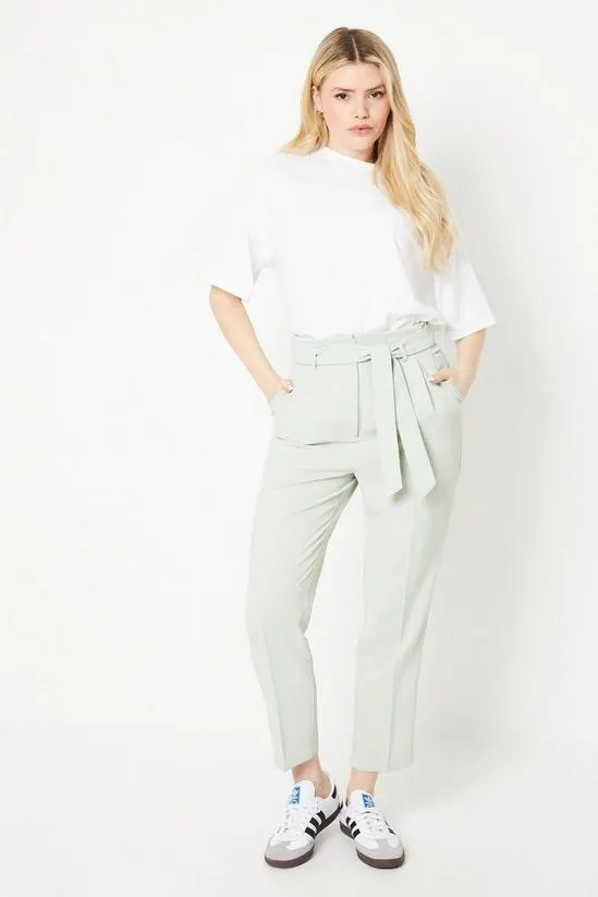 Paperbag Belted Tailored Trouser
