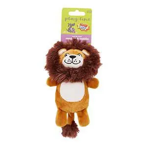Pets at Home Lion Plush Squeak Dog Toy Mini