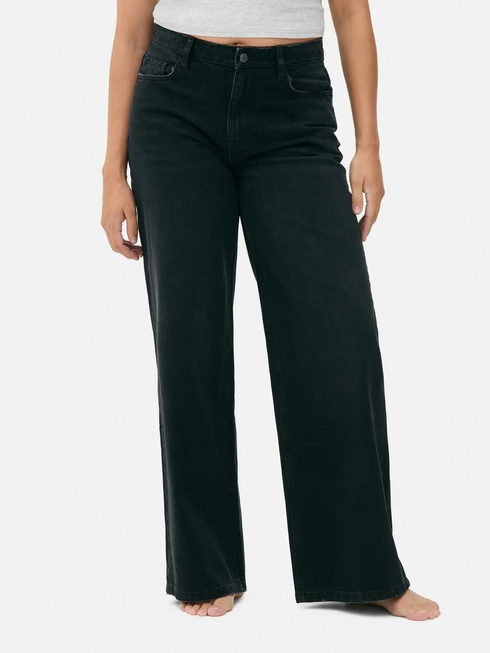 Mid-Rise Wide Leg Boyfriend Jeans | Short - Long Lengths