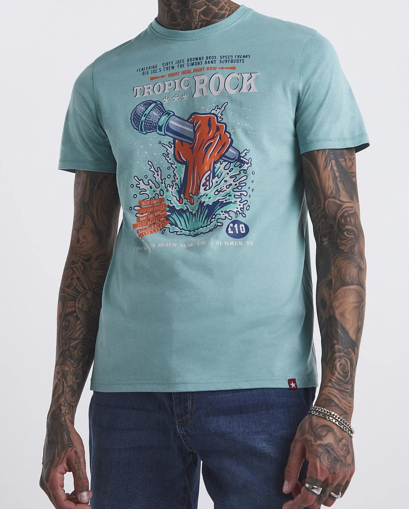 Joe Browns Tropical Rock T-Shirt Long Length