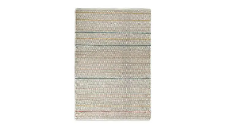 Habitat Striped Flatweave Cotton Rug - Pink - 170x240cm
