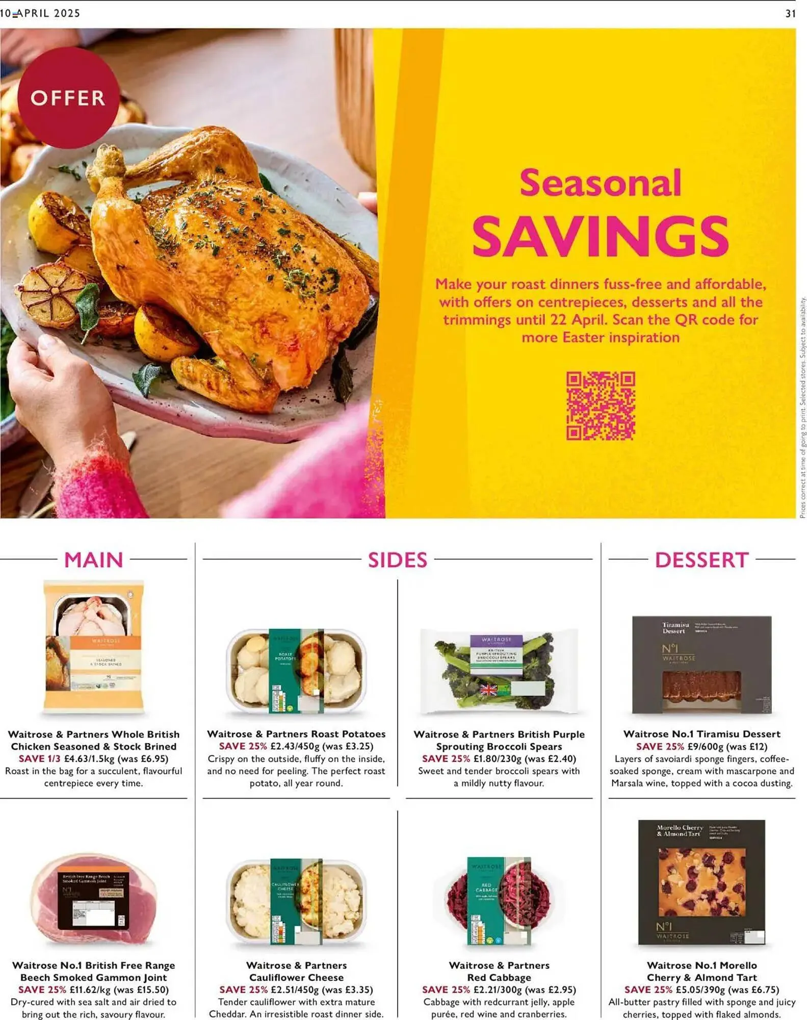 Waitrose leaflet from 10 April to 16 April 2025 - Catalogue Page 31