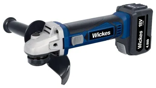 Wickes 18V Cordless Angle Grinder 115mm - 1 x 4.0Ah