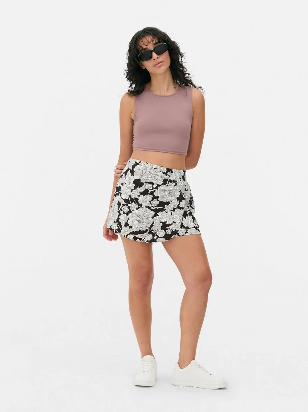 Printed Mini Skort