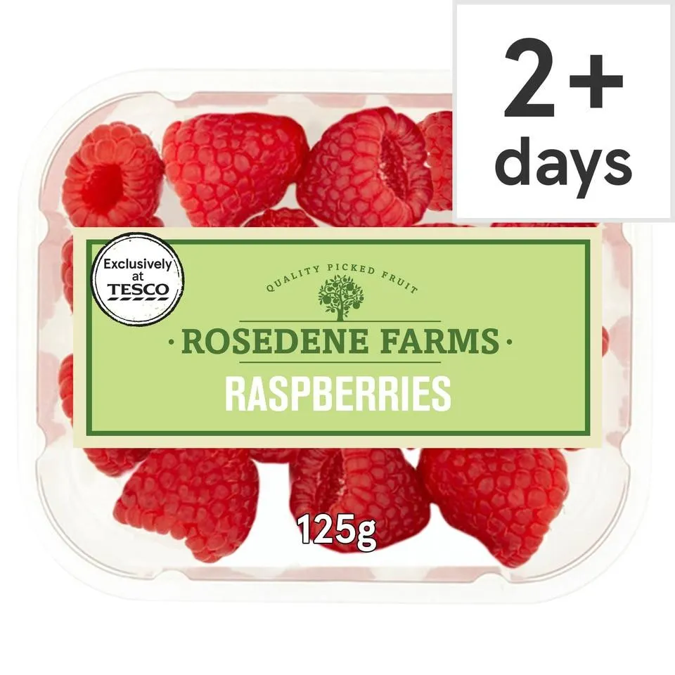 Rosedene Farms Raspberries 125G