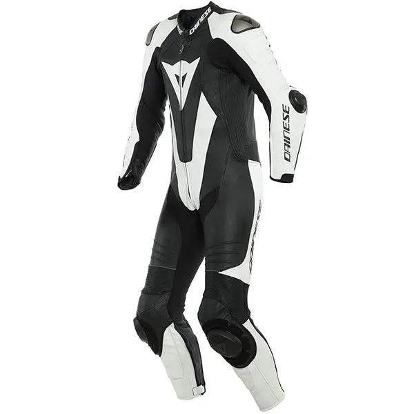 Dainese Laguna Seca 5 Perforated One Piece Leather Suit - Black / White