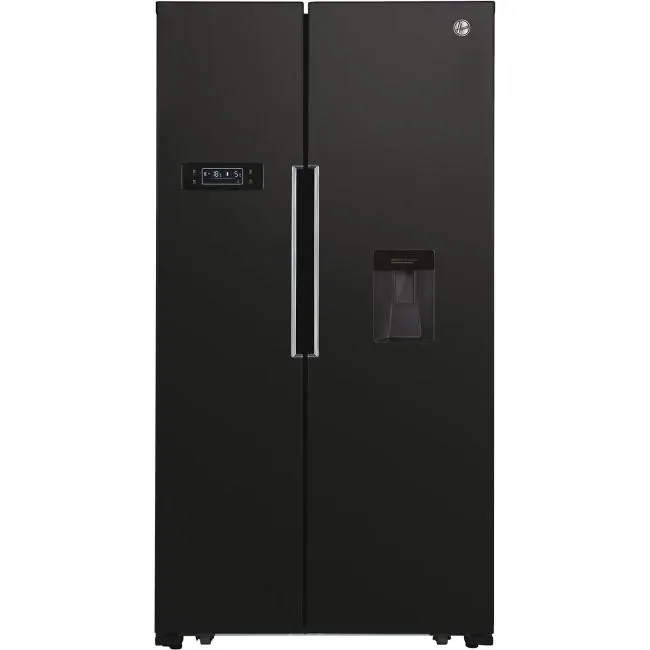 Hoover 529 Litre Side-By-Side American Fridge Freezer - Black
