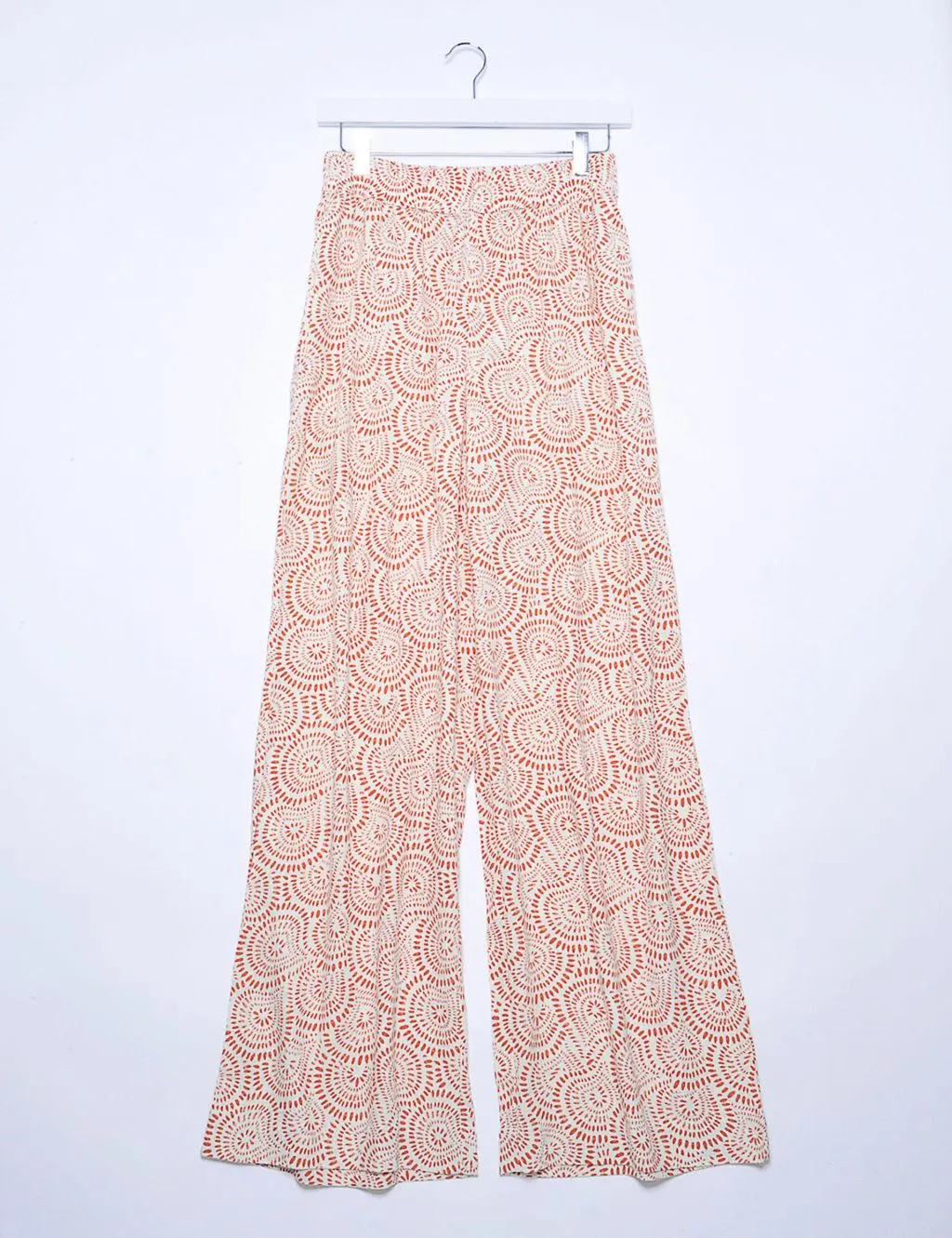 Printed Elasticated Waist Wide Leg Culottes