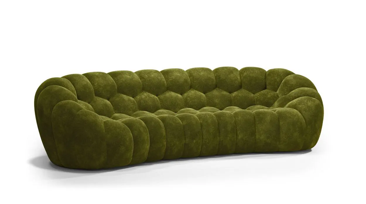 BUBBLE 2 Curved 5-seat sofa