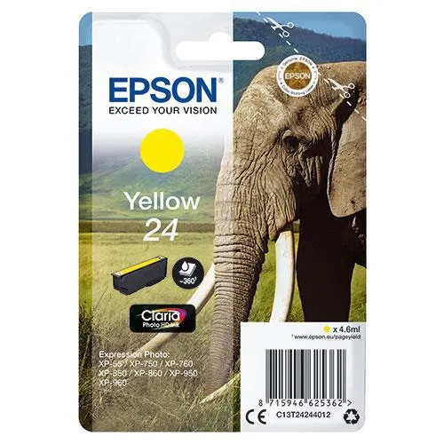 Epson 24 Yellow Claria Photo HD Ink