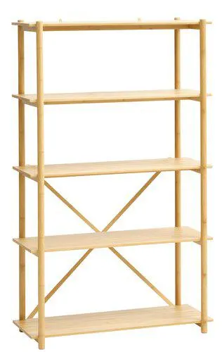 Shelving unit VANDSTED 5 shelves bamboo