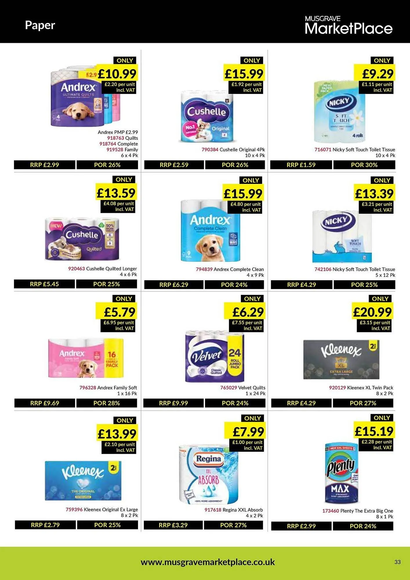 Musgrave MarketPlace leaflet from 12 May to 1 June 2025 - Catalogue Page 33