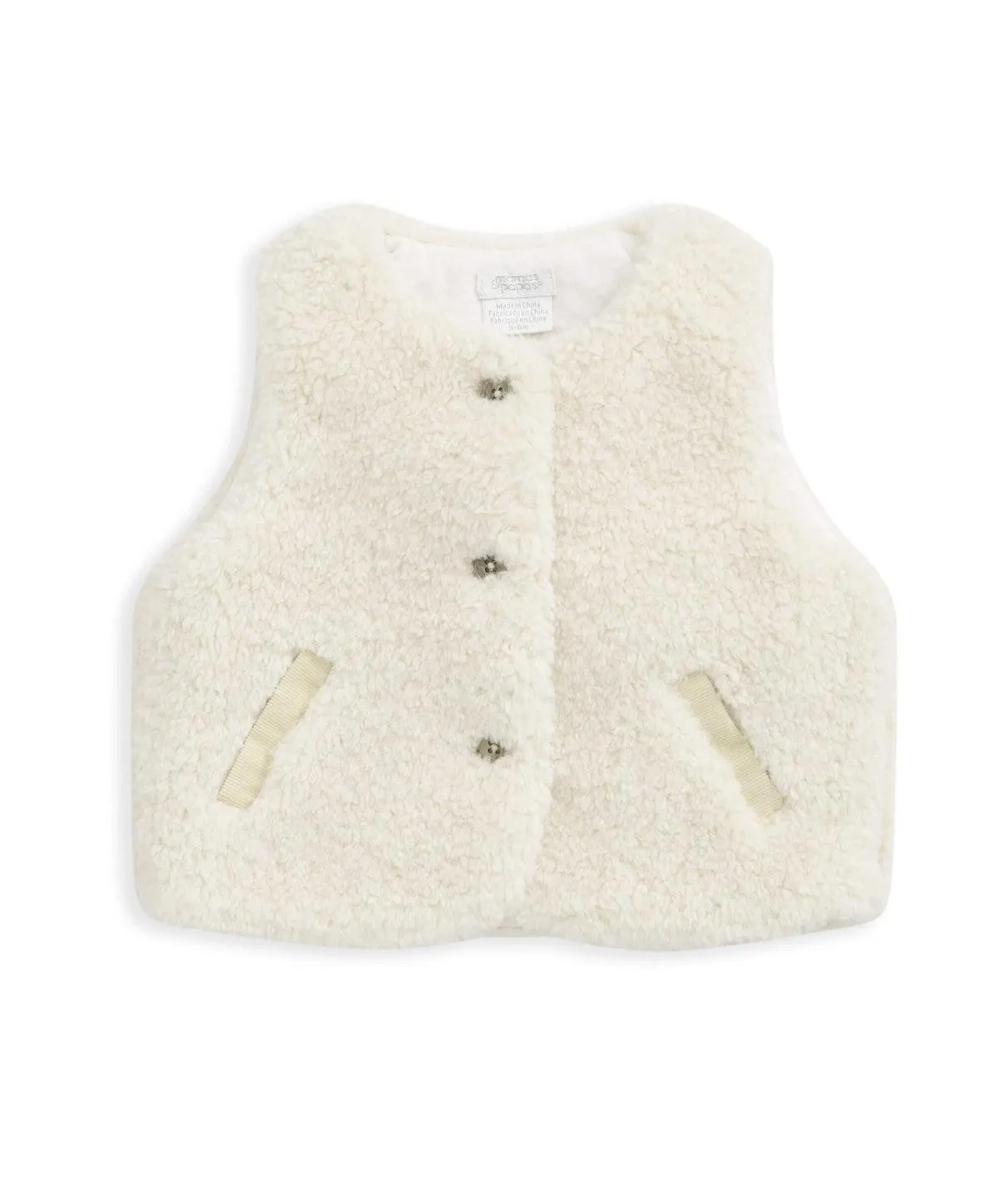 Borg Gilet - Cream
