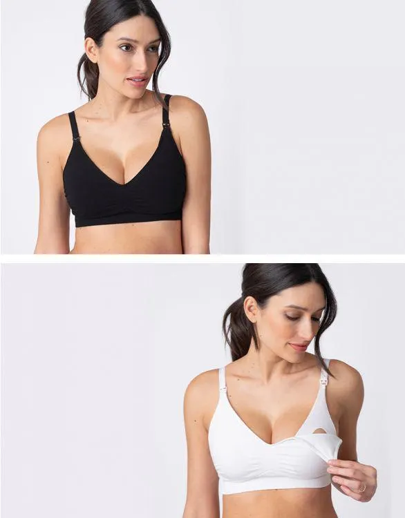 Seraphine Bamboo Nursing Bras – Twin Pack