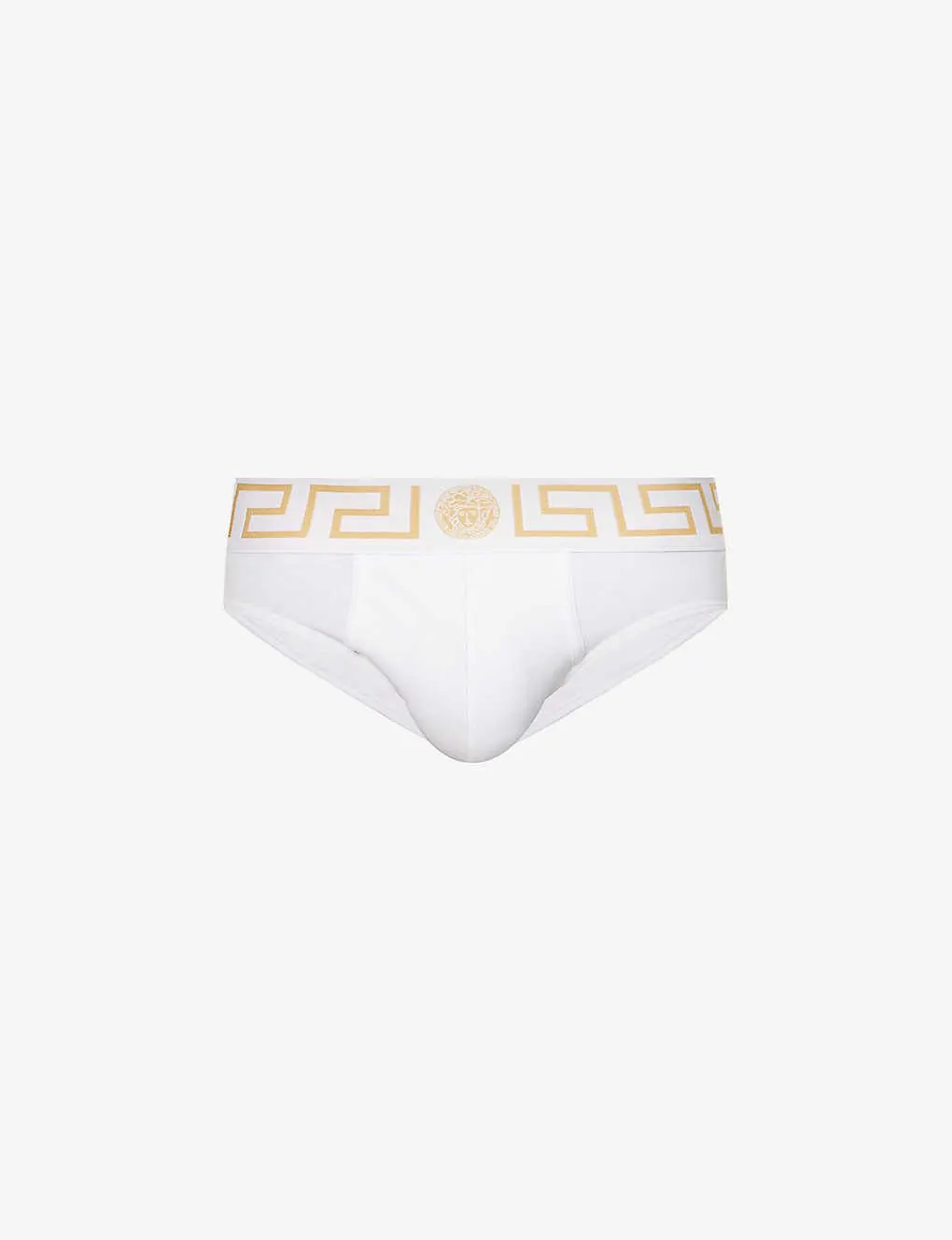 Logo-waistband low-rise stretch-cotton briefs