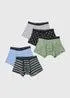 5 Pack Khaki Spring Keyhole Boxers