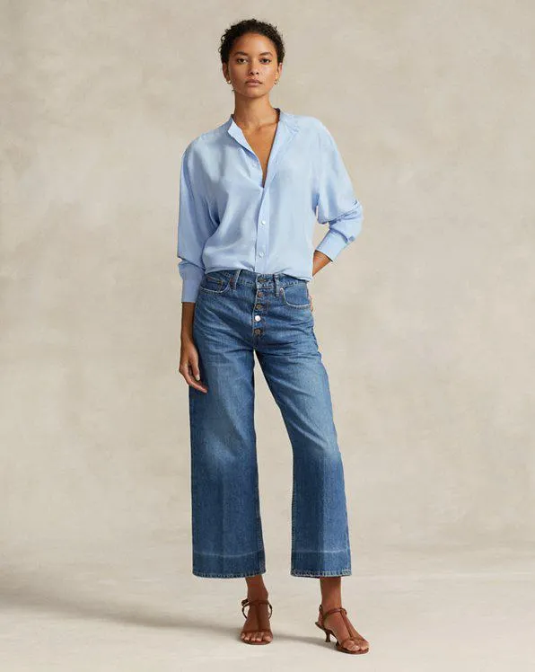 Wide-Leg Crop Jean