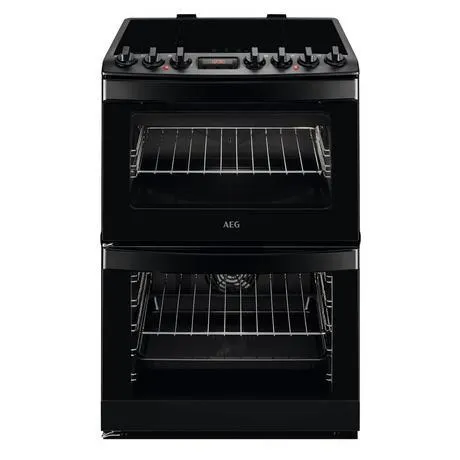 AEG CIB6742MCB 60 cm Induction Double Electric Cooker - Matte Black