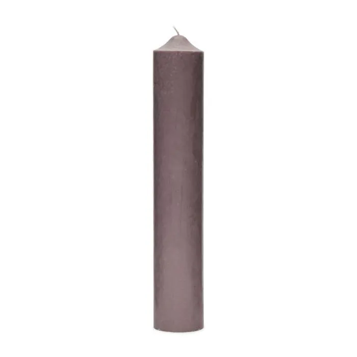 Pillar candle RM Rustic, Purple, 7x40 cm