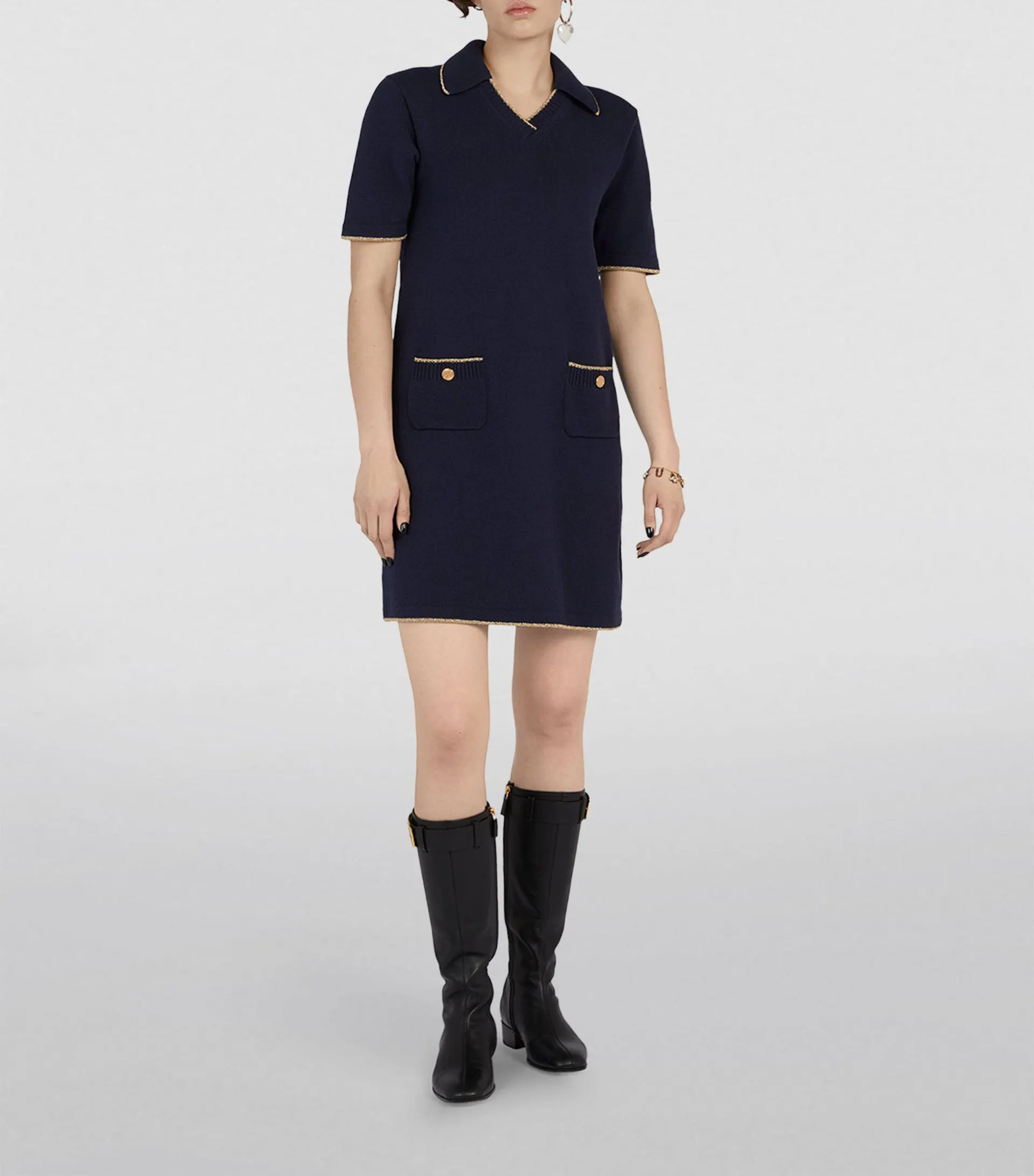 Knitted Polo Dress