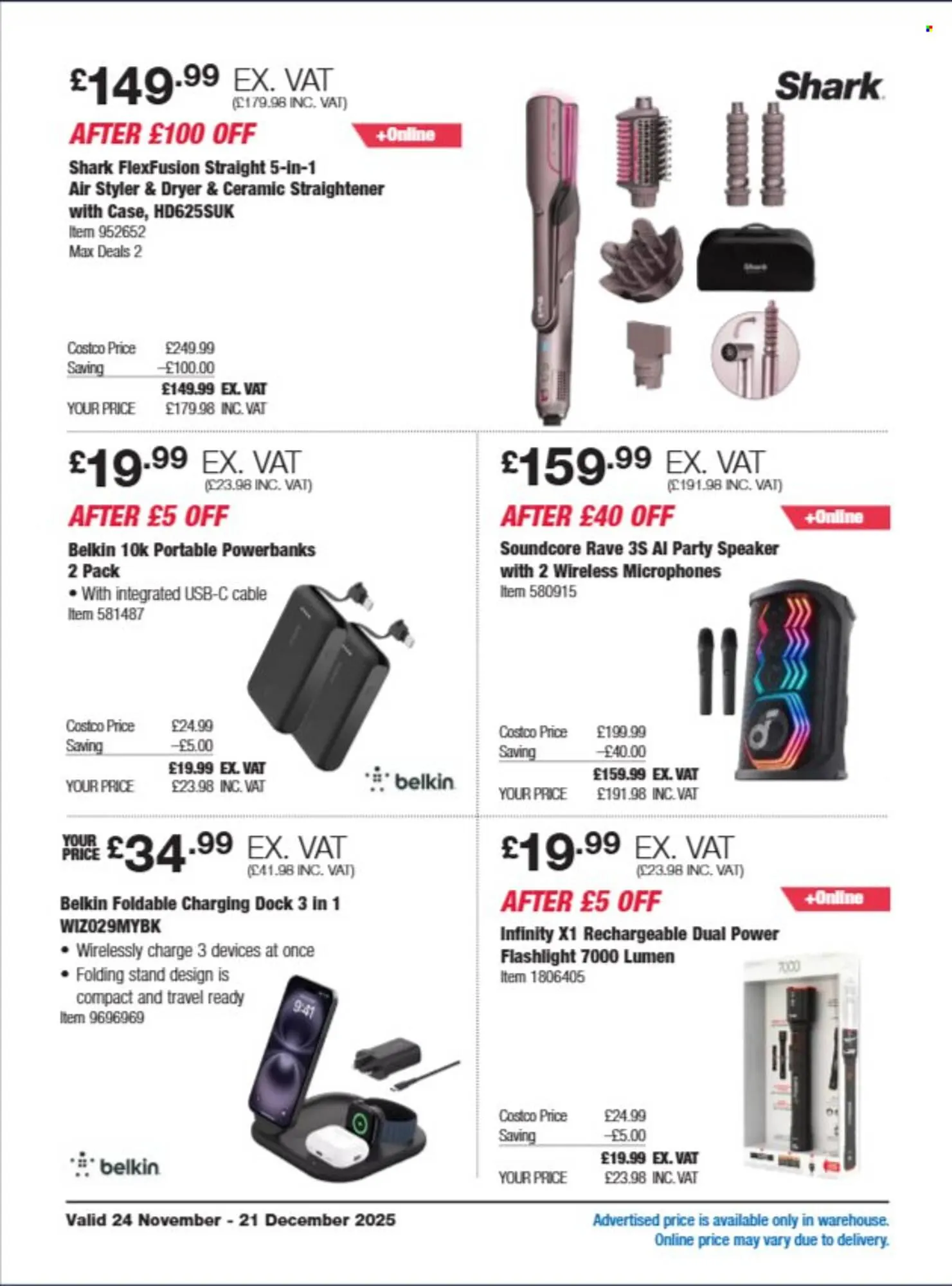 Costco leaflet from 24 November to 21 December 2025 - Catalogue Page 8