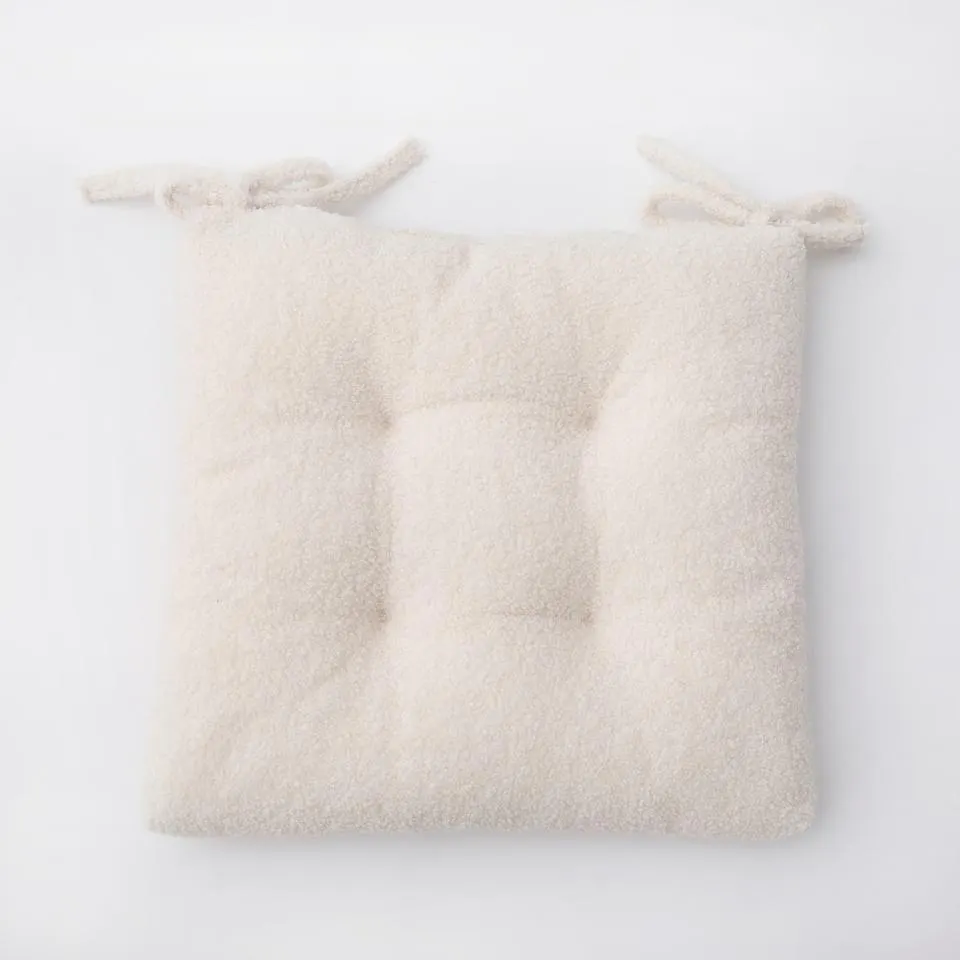 Teddy Seat Pad - Natural - 40x40cm