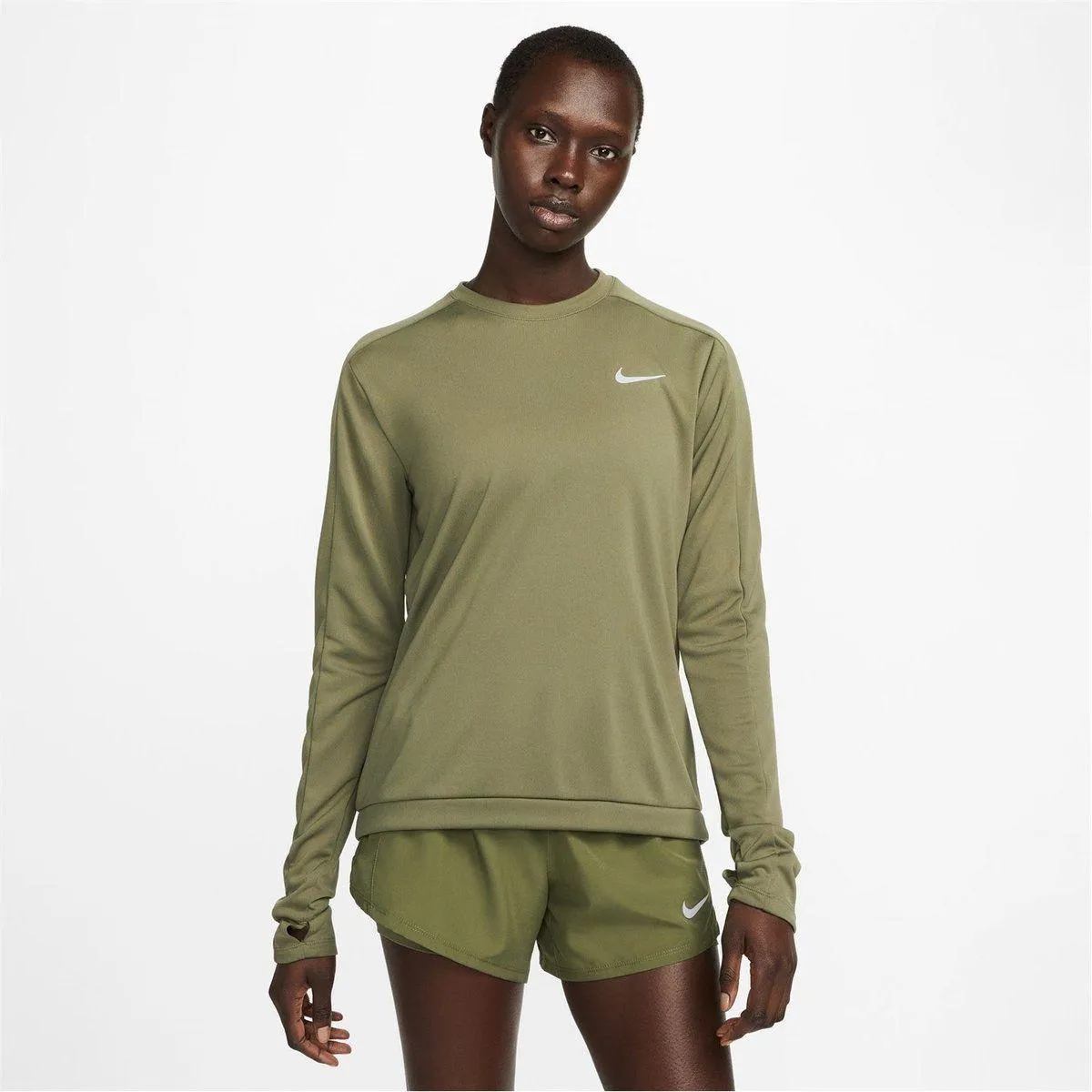 Nike Dri Fit Pacer LS Womens Running Crew