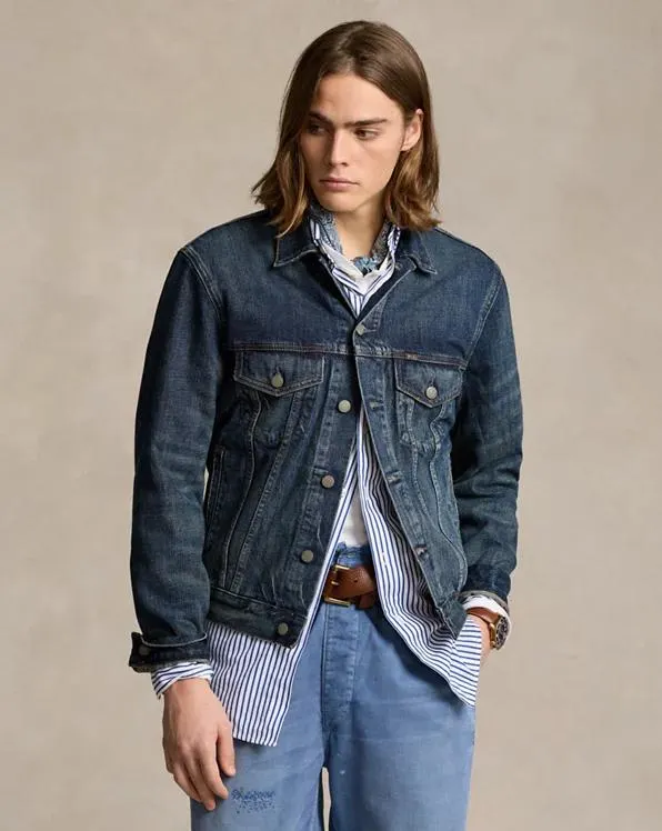 Faded Denim Trucker Jacket