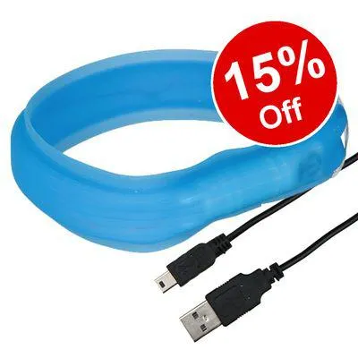 Trixie USB Flash Dog Light Collar – 15% Off!*